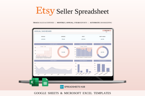 Download Etsy Seller Bookkeeping Spreadsheet - Ads Collection