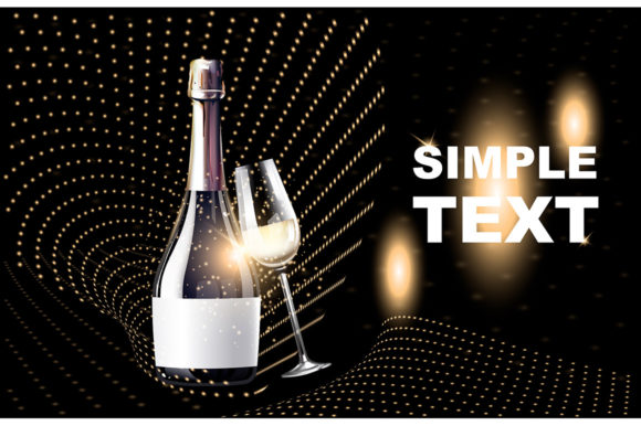 Download Light Wine Realistic Vector Product Ads - Ads Collection